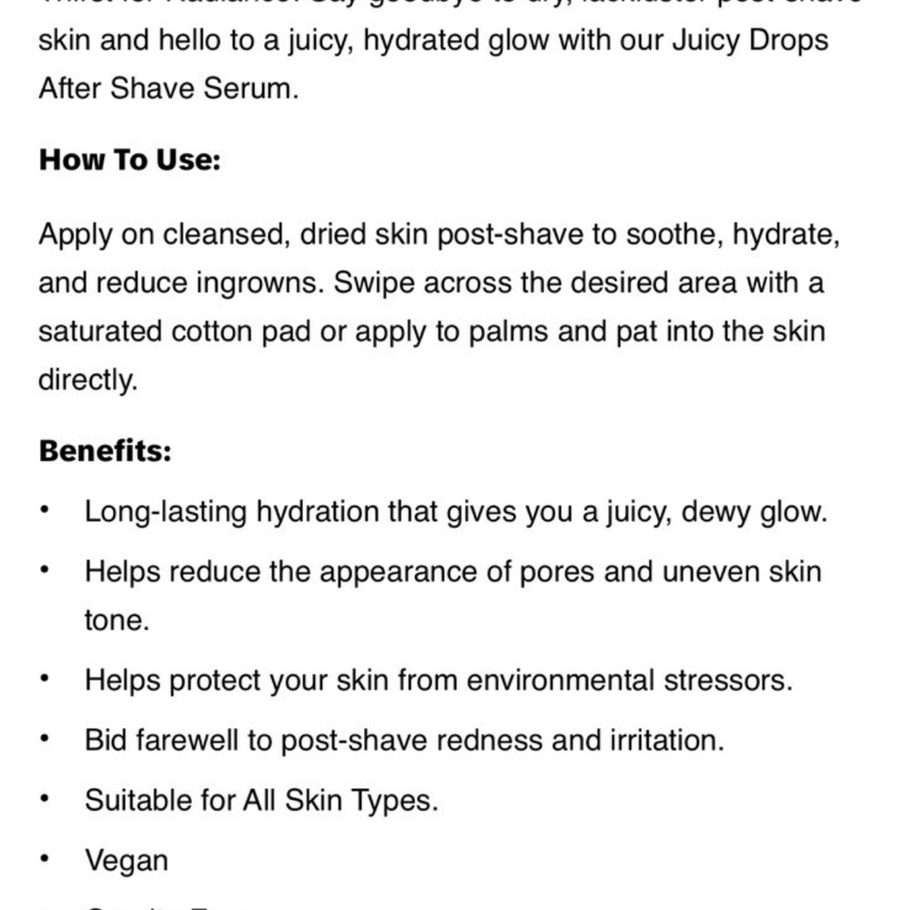 Juicy Drops Strawberry after shave serum! - Picture 5 of 5